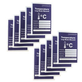 Fridge Temperature Log Books 10 Pack Books 6 Monthis Records - Monitor Fridge Freezer Cooking Baking Temperature Food Safety and Hygien