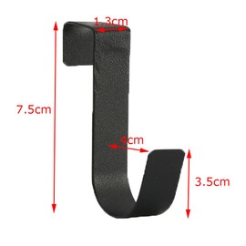 Esforzarse 6 Pcs Shower Door Hooks, Shower Towel Hooks, Door Hanger Plastic Towel Hanger Hook Hanging Coat Rack Single Hook Organizer for Coat,Jacket, Hat, Robe, Bag, No Punching(Black)