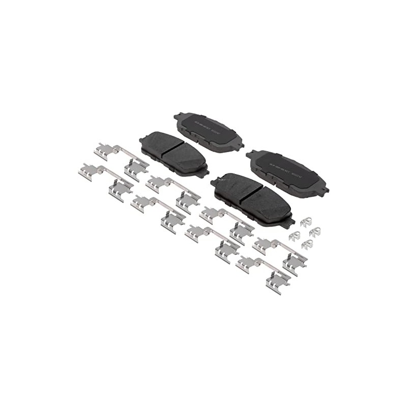 ACDelco Silver 14D906ACHF2 Ceramic Front Disc Brake Pad Set with