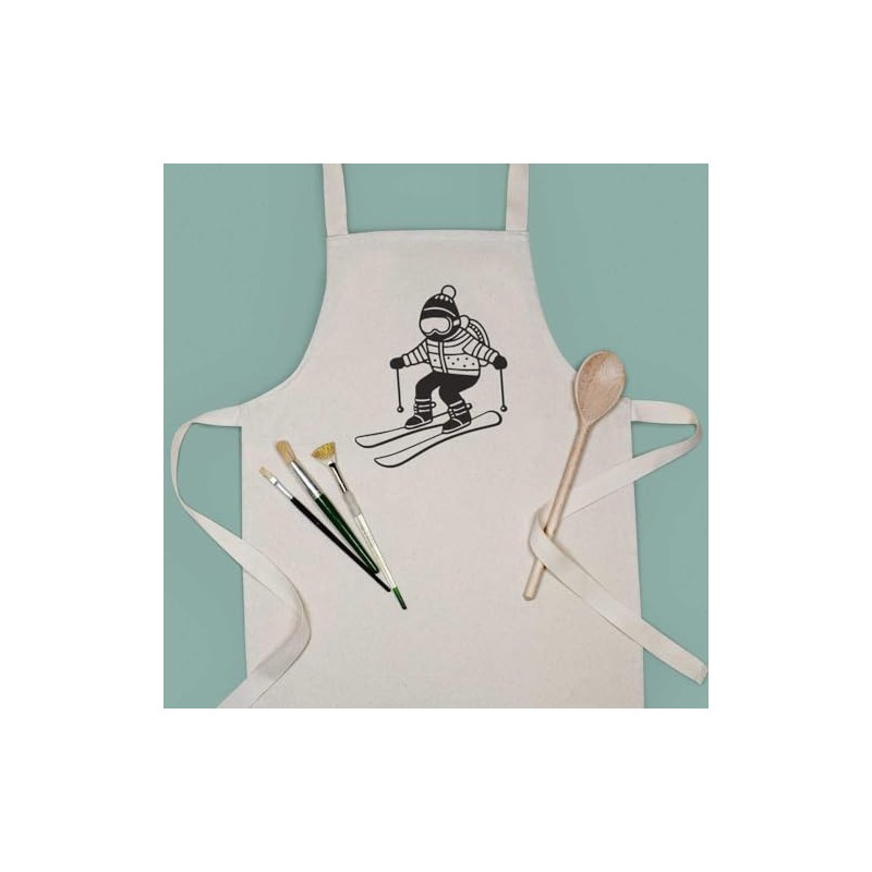 Azeeda 'Beginner Skier' Kid’s Cooking Apron (AP00068945)