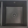 Black Polymer Drain Kitchen Sink Drain Assembly with 2 Removable