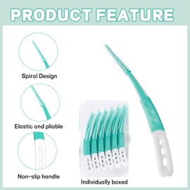 84 Stück Zahnzwischenraumbürsten,Zahnreinigung Zwischenräume,Wiederverwendbar,Tragbar,zur Reinigung Schwer Erreichbarer Zahnzwischenräume (Grün und Blau)