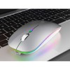 GADIRIA Wireless Optical Mouse 2.4GHz Bluetooth 5.0 Dual Mouse White