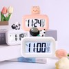 Pssopp Cute Digital Alarm Clock, Desk Shelf Clocks, Cute Electronic