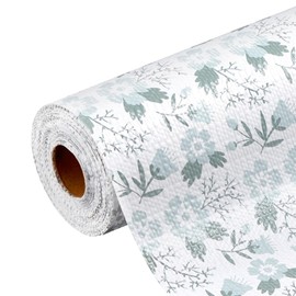 VEVOR Drawer and Shelf Liner for Kitchen Cabinet, Non-Adhesive Non-Slip Thick Refrigerator Liners, Waterproof Shelf Paper, Cupboard Bathroom Drawer Mats, PVC Fridge Lining for Shelves, Floral, 23 FT