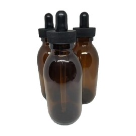 HOPEMOB Paquete 5 Piezas Botella Gotero Pipeta 125 Ml Ámbar Rellenable Botella Cuentagotas