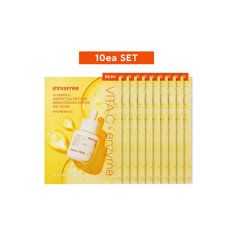 INNISFREE Gel Mask 10ea - Vitamin C Green Tea Serum