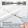 Otoolling 20 Pcs 7'' Gutter Screws with Square Metal Ferrule