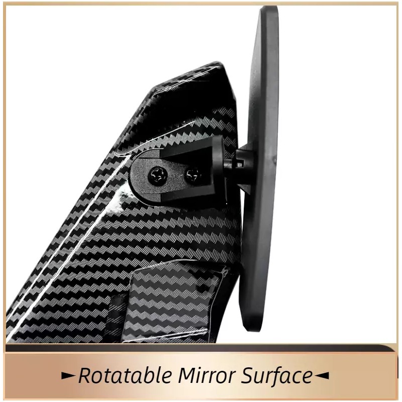 Unbranded Carbon Fiber Complete Wind Wing Rearview Mirror for Suzuki
