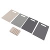 4pcs Chopping Board, Color Coded Cutting Board Set, Steel Slimline