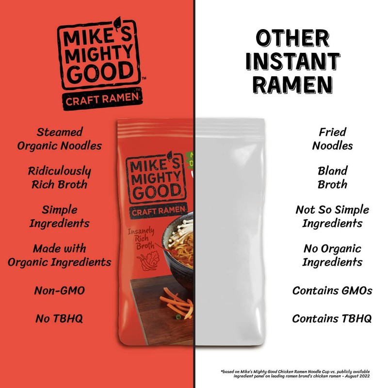 Mike's Mighty Good Craft Ramen Vegetarian Kimchi Soup - Instant