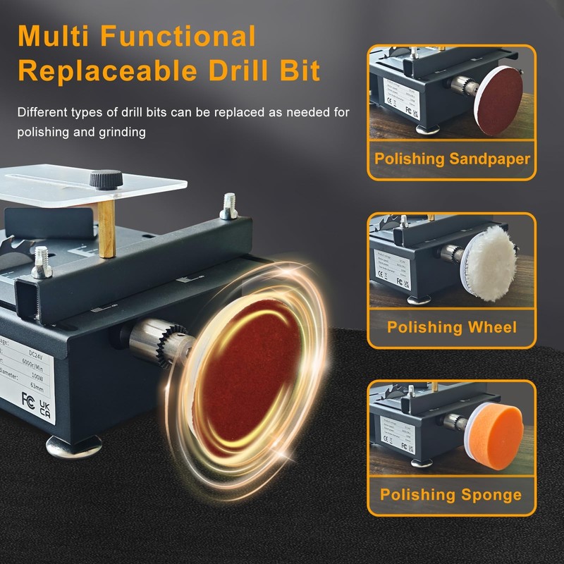 Mini Table Saw with 200W Pure Copper Motor, Mini Multi