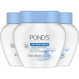 POND'S Crema para piel seca, paquete de 3 – Crema hidratante facial rica para pieles sensibles, hipoalergénica, probada por dermatólogos, no comedogénica, 3.9 oz Ea