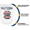 Luxe Gifting Personal Trainer White Edition Wine Tumbler 12oz -