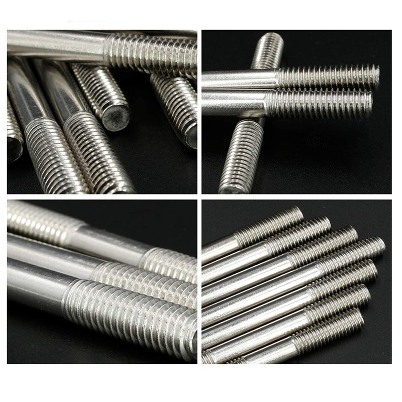 YXQ M8x60mm Push Rod Double End Thread Stud Tight Adjustable