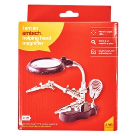 Amtech S2885 Helping hand magnifier set and soldering stand with LED