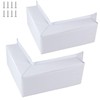 ORLANG 2Pack Dock Corner Bumpers,PVC Boat Dock Fenders with Stainless