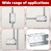 4x2 Inch Electrical Box with 1/2" Knockouts, 12 Pack Galvanized