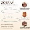 ZOERAY 2 x Anklets for Women Gold Silver 925 Waterproof
