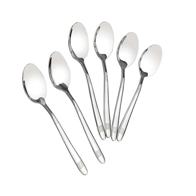 Begale Cucharas de postre de acero inoxidable de 12 piezas,