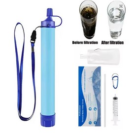 1pcs Outdoor Water Filter, Personal Straw Water Filtration System, Emergency Survival Wate