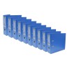 Carpeta Registrador Forrado Pvc Techmakro Carta Azul 10 Pz Azul