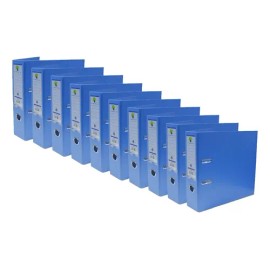 Carpeta Registrador Forrado Pvc Techmakro Carta Azul 10 Pz Azul                                                                                       