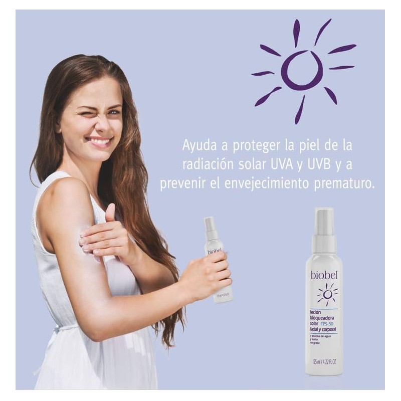 Biobel Loción Bloqueadora Solar FPS-50 125ml