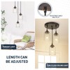 zeyu 3-Light Cluster Pendant Light, Farmhouse Hanging Lights for Kitchen,