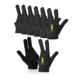 KGDUYC 8 pieces billiard gloves, 3 finger cue gloves, billiard gloves, billiard snooker cue gloves, unisex, stretchy, for billiard accessories