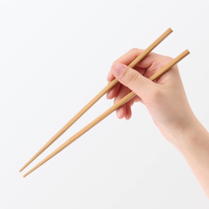 Muji 12057147 Bamboo Chopsticks, Natural, 9.1 inches (23 cm), Pack