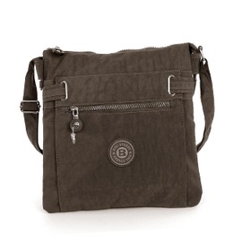 Sporty Nylon Handbag Sling Bag Small in Different Colours - Brown -