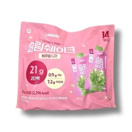랩노쉬 쉐이크 제주말차맛 45g x 14개 Lapnosh Shake Jeju Matcha Flavor 45g x 14 Pieces