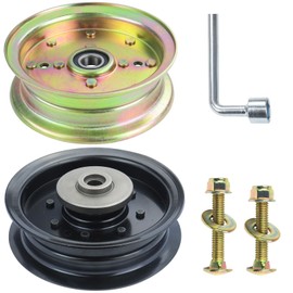 GUSUHAWK 532196104 Husqvarna Idler Pulley with 539132728 idler pulley Replaces Husqvarna 539132728, 589766102, 589766101, 539112196, 532197380, Craftsman 196104, 197380 for RZ4623, RZ5424, Z246 Mowers
