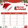 Plush Santa Hat for Kids Unisex Red Velvet Santa Claus