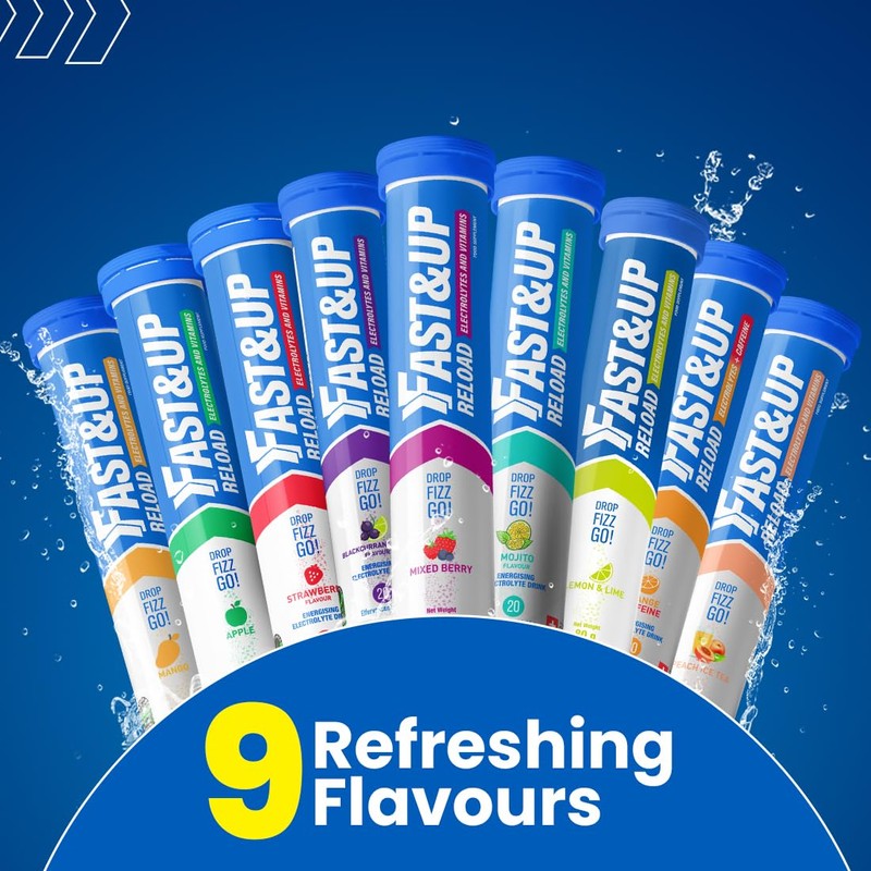 Fast&Up Reload – Blackcurrant & Lime Flavour – 80 Effervescent