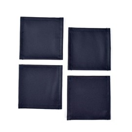 Style Decor W3004510 Coasters, Laminate, Stylish, Fabric, Set of 4, Washable, Northern Europe, Solid Ox, Royal Navy