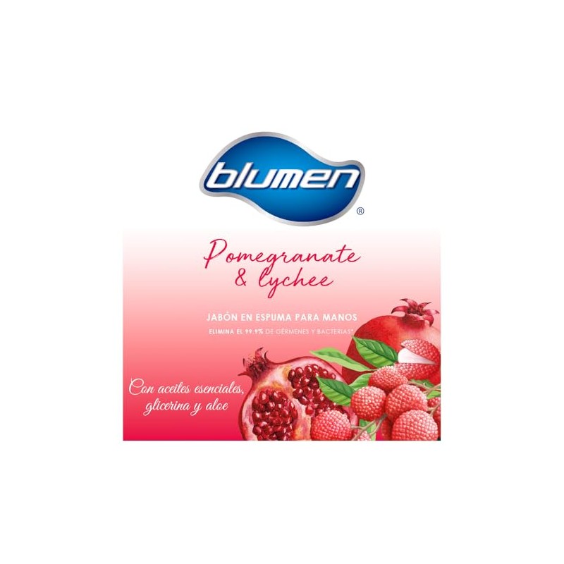 BLUMEN Jabon Espumoso Granada y Lychee 332 ml