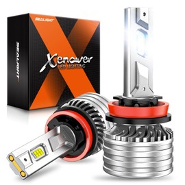 SEALIGHT H11/H9/H8/H16 LED Bulbs, 900% Ultra-Brightness, Real 1:1 Halogen Mini Size, 10-Year Extended Lifespan, 6500K White Illumination for Automotive X4I H11 Fog Lights, Plug and Play, Pack of 2