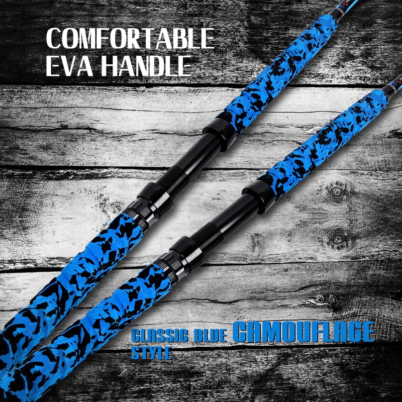 Fiblink Saltwater Fishing Rod 1Piece/2Piece Offshore Trolling Rod Big Game