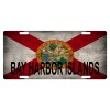 Fast Service Designs Florida State Flag License Plate Metal Sunshine