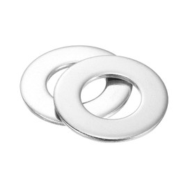 sourcing map 20Pcs 5/8 Flat Washer, 304 Stainless Steel 0.656" ID x 1.312" OD x 0.095" Thick for Bolt Screw, Factories Repair, Kitchens, Shops, and Outdoor Construction, Silver