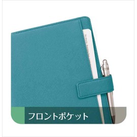 Raymei Fujii CN229K Notebook Cover, A5, Multi-Cover Notebook with Belt, Navy