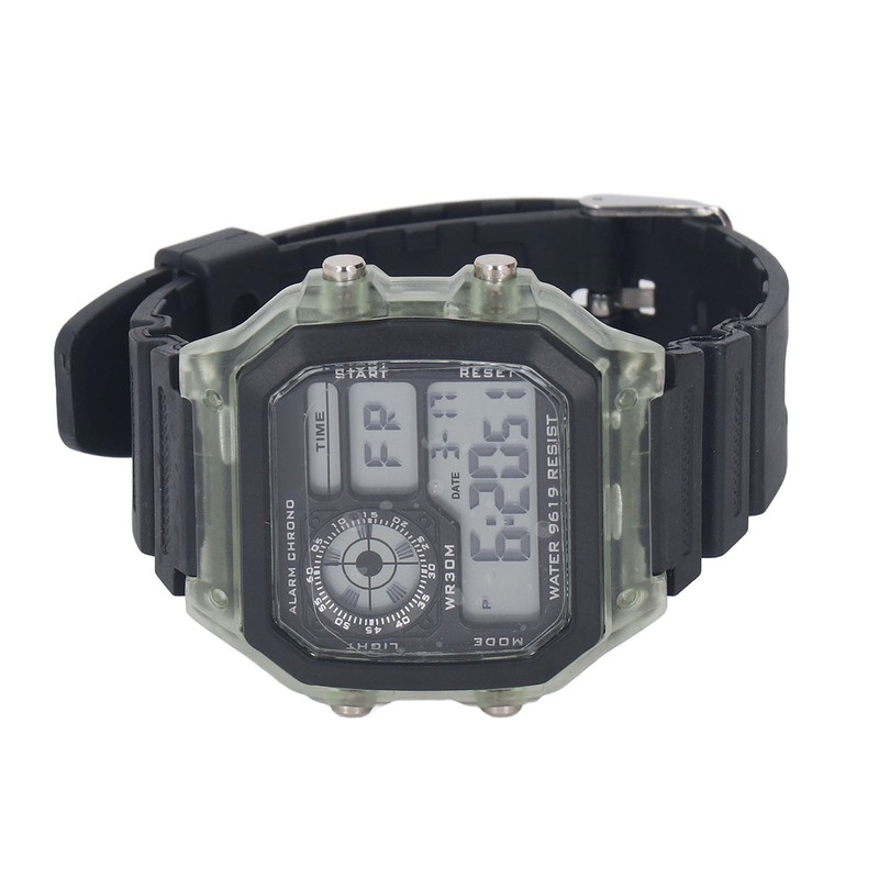 Electronic Sports Watch 12 24 Hours Waterproof Digital Wrist Watch