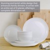 Blueniya 12 Piece Dinnerware Set, Bone China Dish, Round Kitchen,
