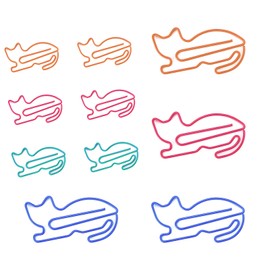 Muka 100 PCS Cat Shaped Paper Clips, Animal Shaped Paper Clips for Office Supplies Fun Paper Clips, 1 3/4" L x 1 1/4" W