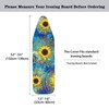 Wanzuoeng 15x54 Inch Ironing Board Cover, Sunflower Printed Ironing Board