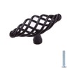 MATMO Black Kitchen Cabinet Knobs, 10 Pack Bird Cage Kitchen