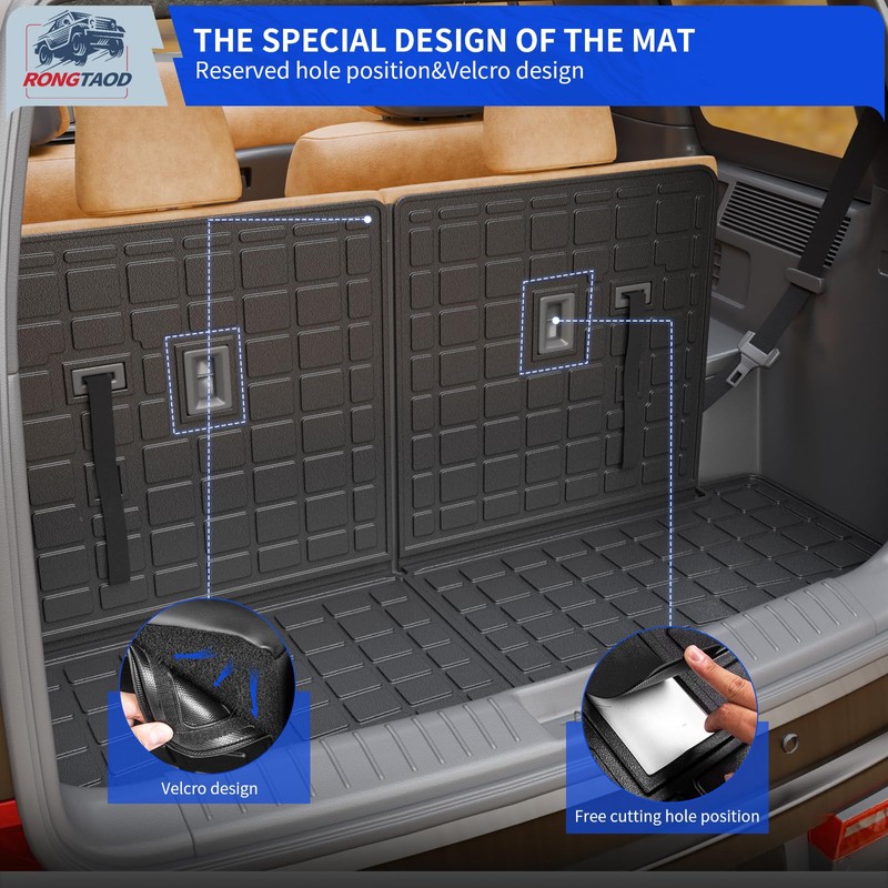 Rongtaod Cargo Mat Compatible with 2024 2025 2026 Hyundai Santa
