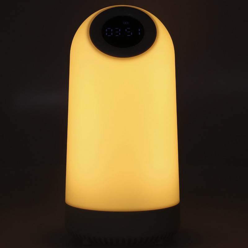 Speaker White Wake Up Light Wireless Speaker Multi Function Bedside